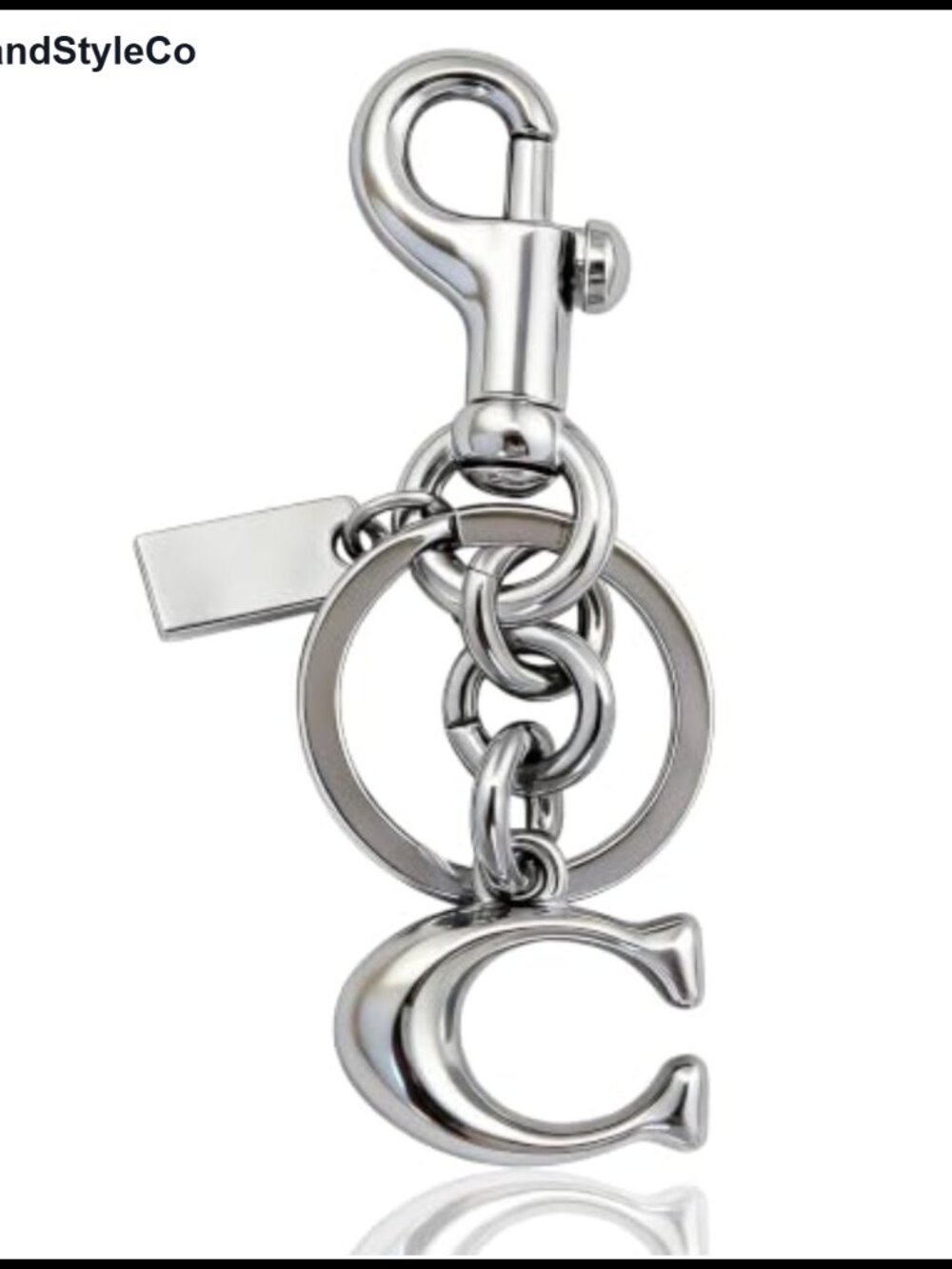3D Letter C Purse Charm Keychain Bag Charm Handbag Accessory